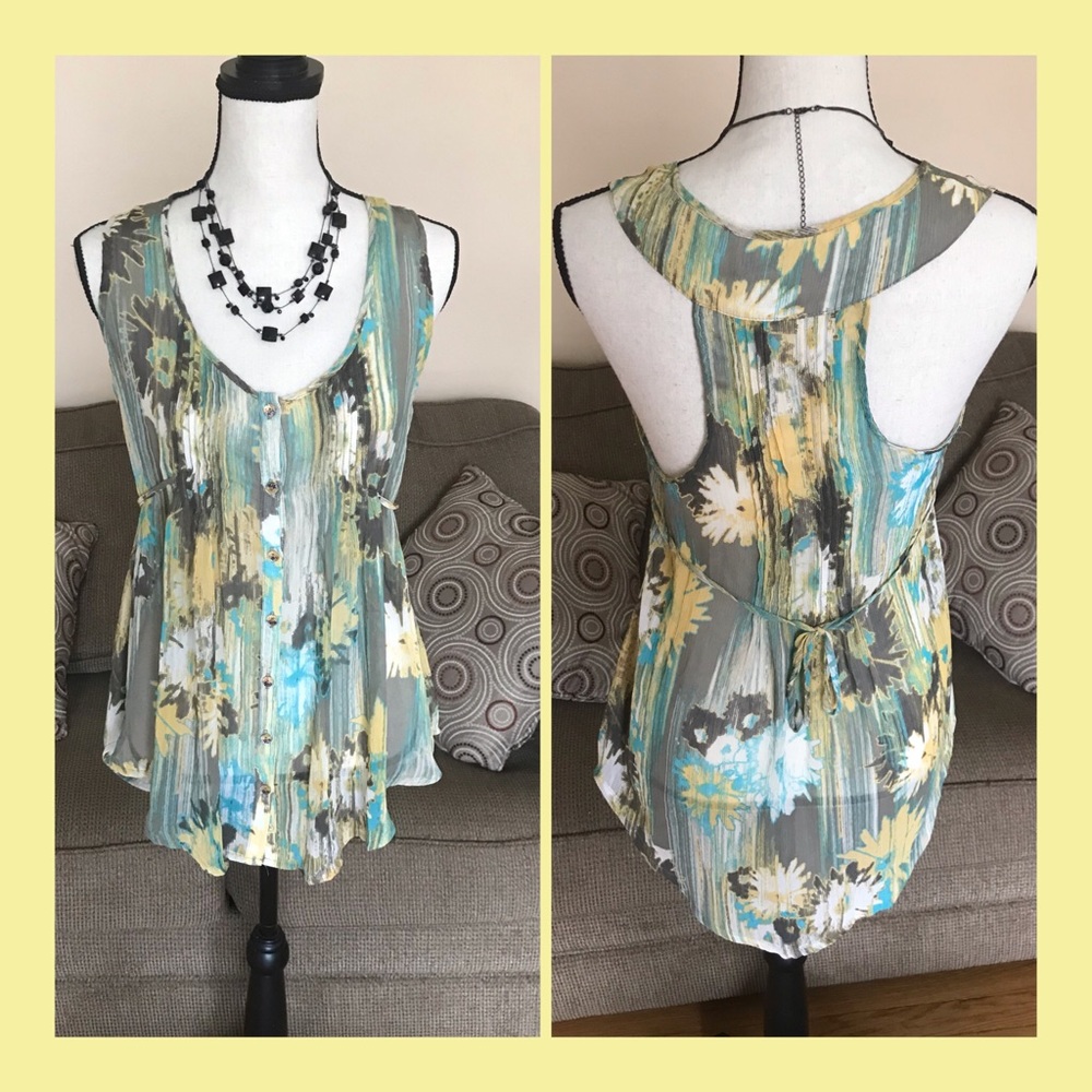 Gorgeous American Rag Sheer Babydoll Blouse